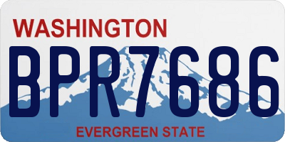 WA license plate BPR7686