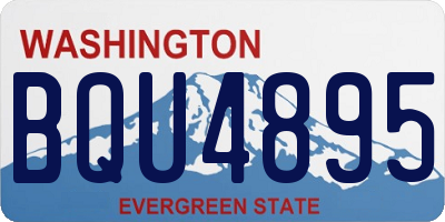 WA license plate BQU4895