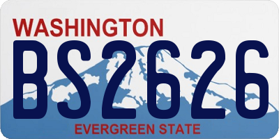 WA license plate BS2626