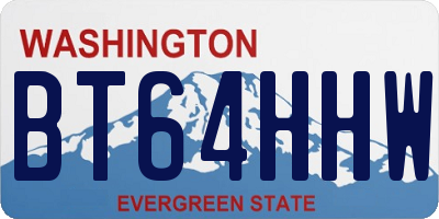 WA license plate BT64HHW