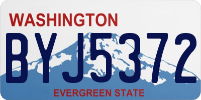 WA license plate BYJ5372