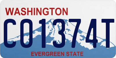 WA license plate C01374T