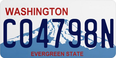 WA license plate C04798N