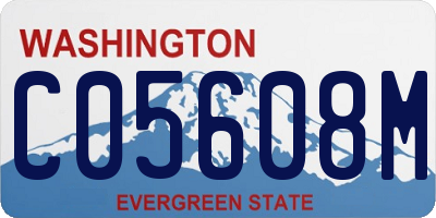 WA license plate C05608M