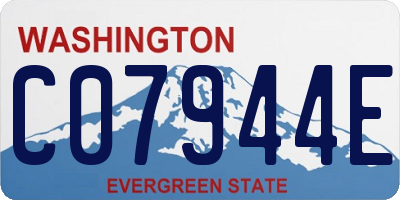 WA license plate C07944E