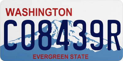 WA license plate C08439R