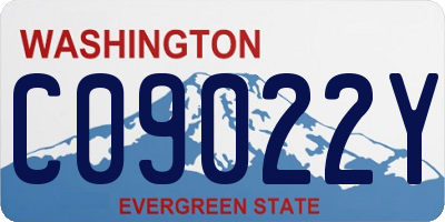 WA license plate C09022Y