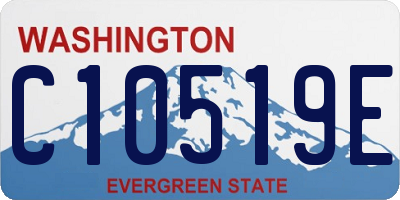 WA license plate C10519E