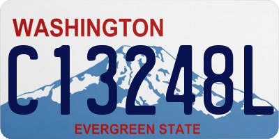 WA license plate C13248L