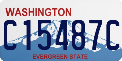 WA license plate C15487C