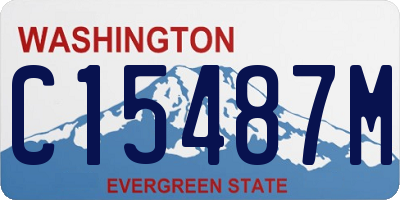 WA license plate C15487M