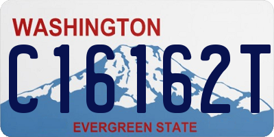 WA license plate C16162T