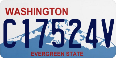 WA license plate C17524V