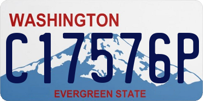 WA license plate C17576P