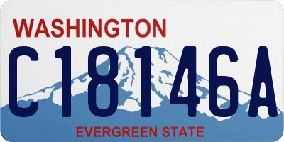 WA license plate C18146A