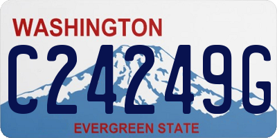 WA license plate C24249G