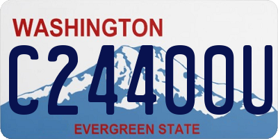 WA license plate C24400U