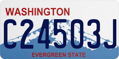 WA license plate C24503J