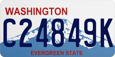 WA license plate C24849K