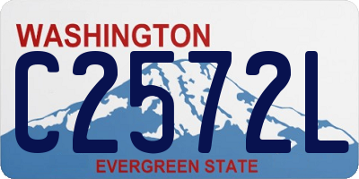 WA license plate C2572L