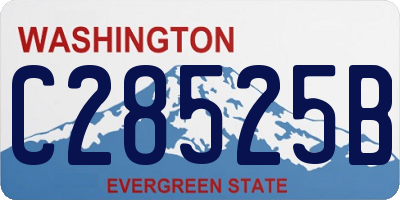 WA license plate C28525B