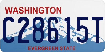 WA license plate C28615T