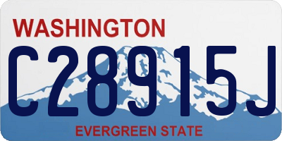 WA license plate C28915J