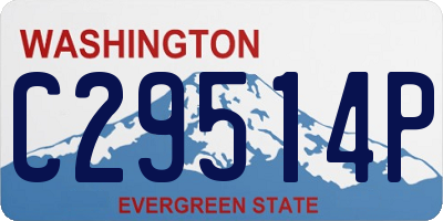 WA license plate C29514P