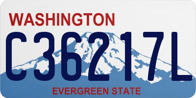 WA license plate C36217L