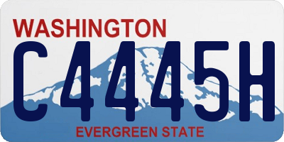 WA license plate C4445H