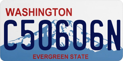 WA license plate C50606N