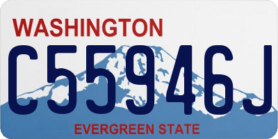 WA license plate C55946J