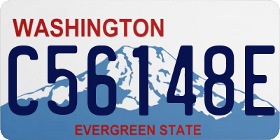 WA license plate C56148E