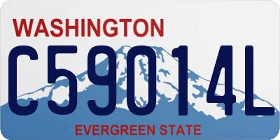 WA license plate C59014L