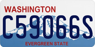 WA license plate C59066S