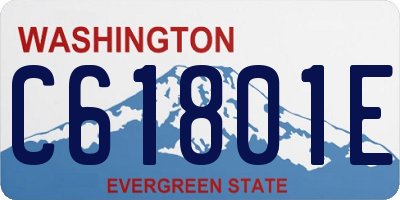 WA license plate C61801E