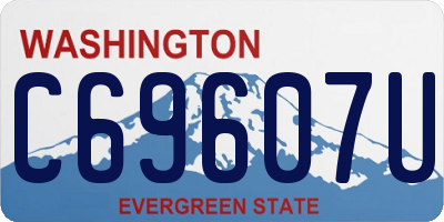 WA license plate C69607U