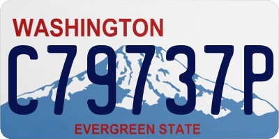 WA license plate C79737P