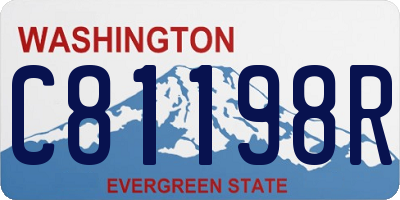 WA license plate C81198R