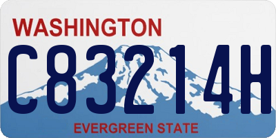 WA license plate C83214H