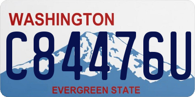 WA license plate C84476U