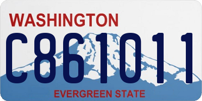 WA license plate C861011