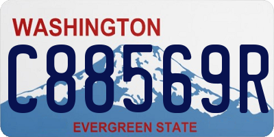 WA license plate C88569R