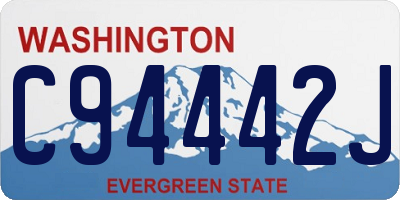 WA license plate C94442J