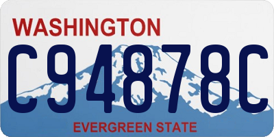 WA license plate C94878C