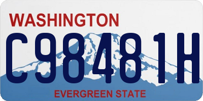 WA license plate C98481H