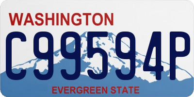 WA license plate C99594P