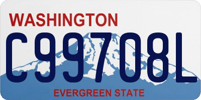 WA license plate C99708L