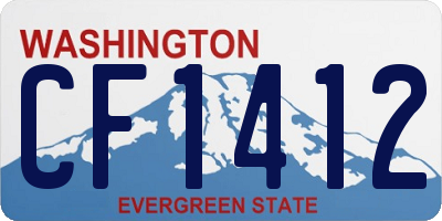 WA license plate CF1412