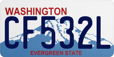 WA license plate CF532L